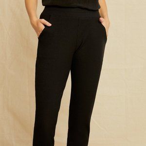 Amour Vert Skylar Paris Rib Joggers Black Size Medium